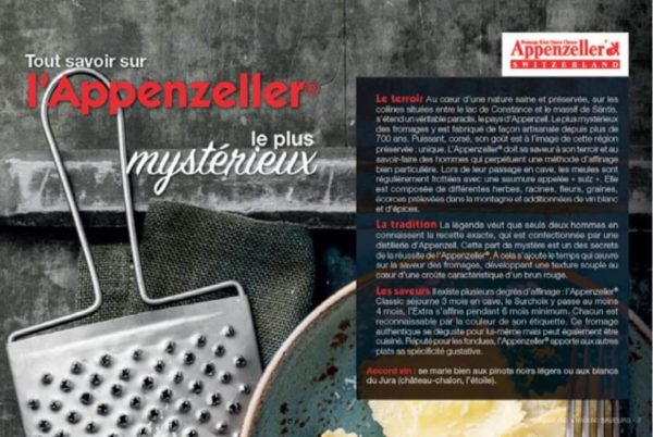 Extrait mini-magazine avec les Fromages Suisses – Appenzeller