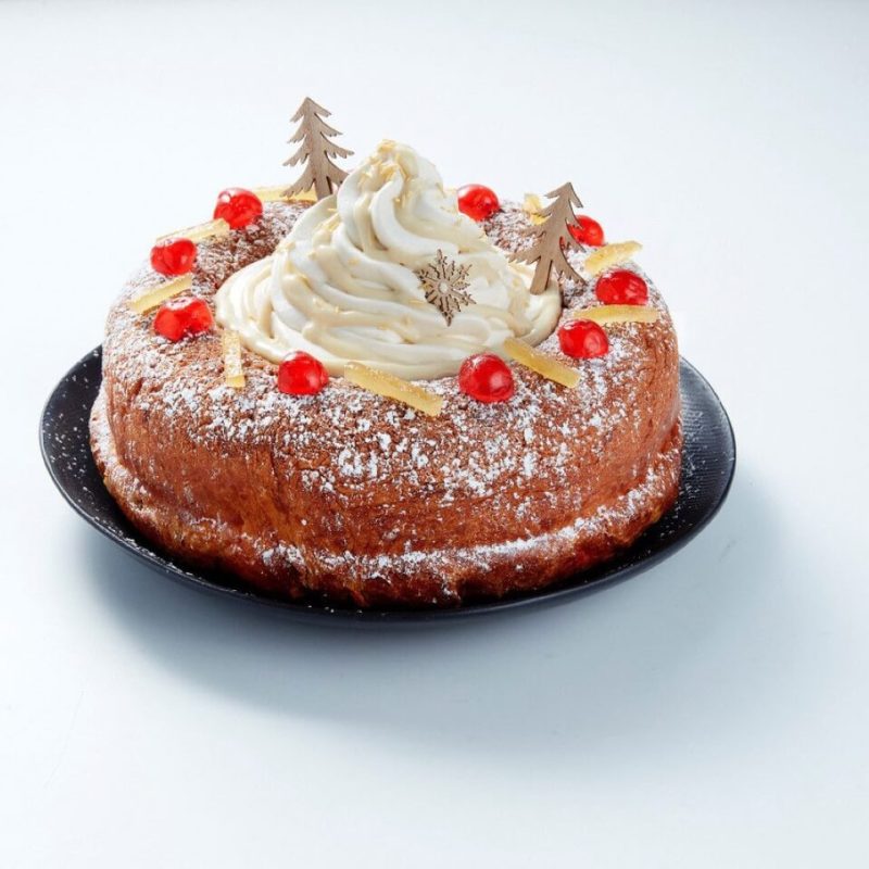 Couronne briochée aux fruits confit à la Danette Végétal vanille lait d’amande