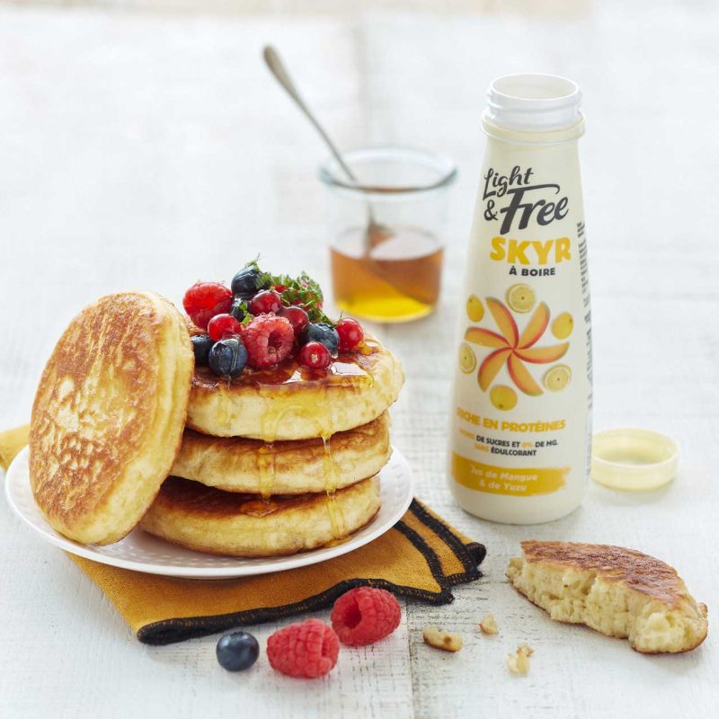 Pancakes de Skyr à boire Mangue Jus de Yuzu