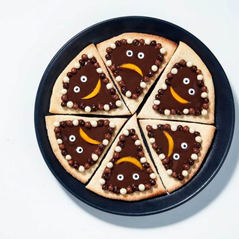 Pizzaloween à la Danette Pop chocolat (billes 3 chocos)